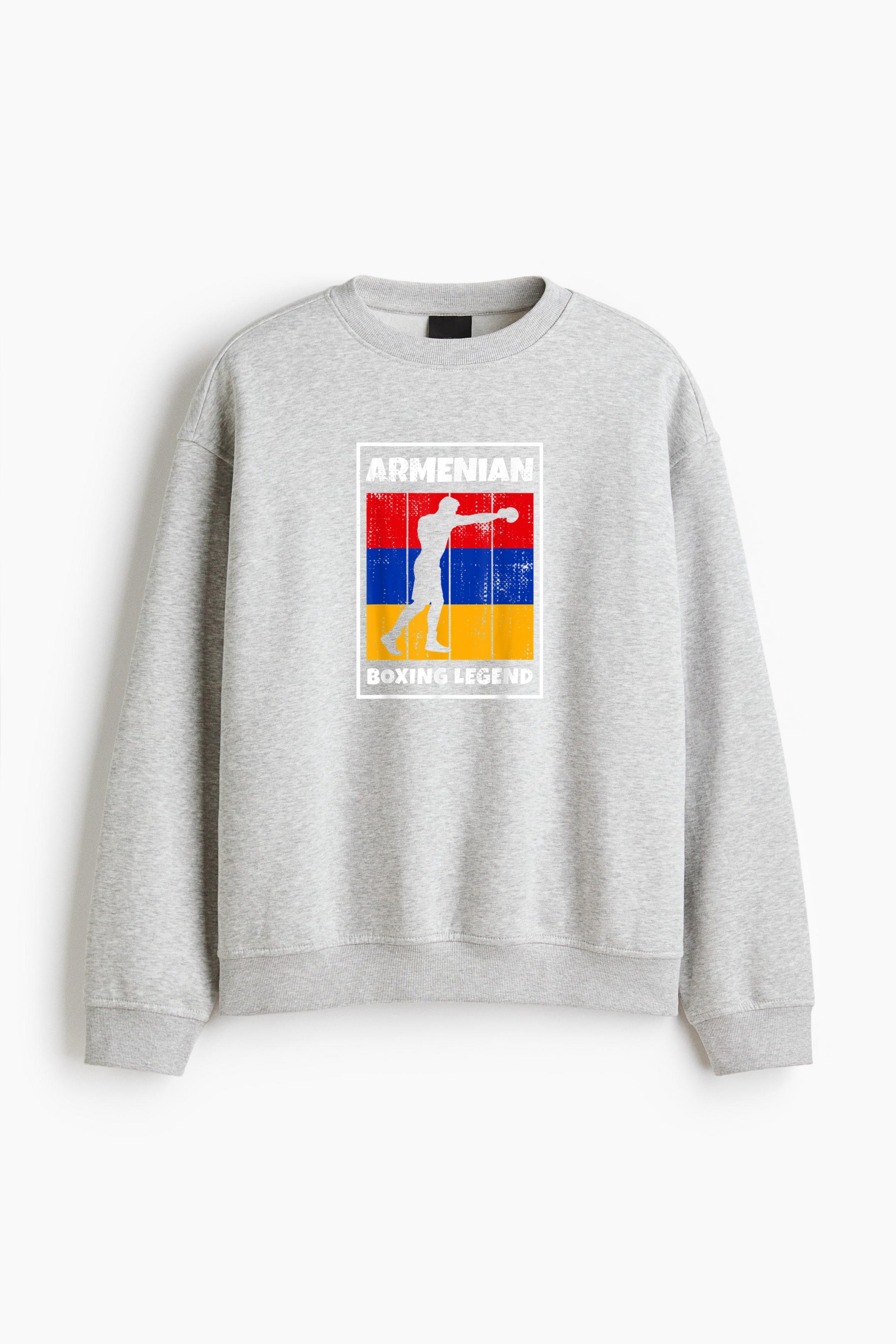 Armenian Boxing Legend Regular Fit Printed Sweatshirt 