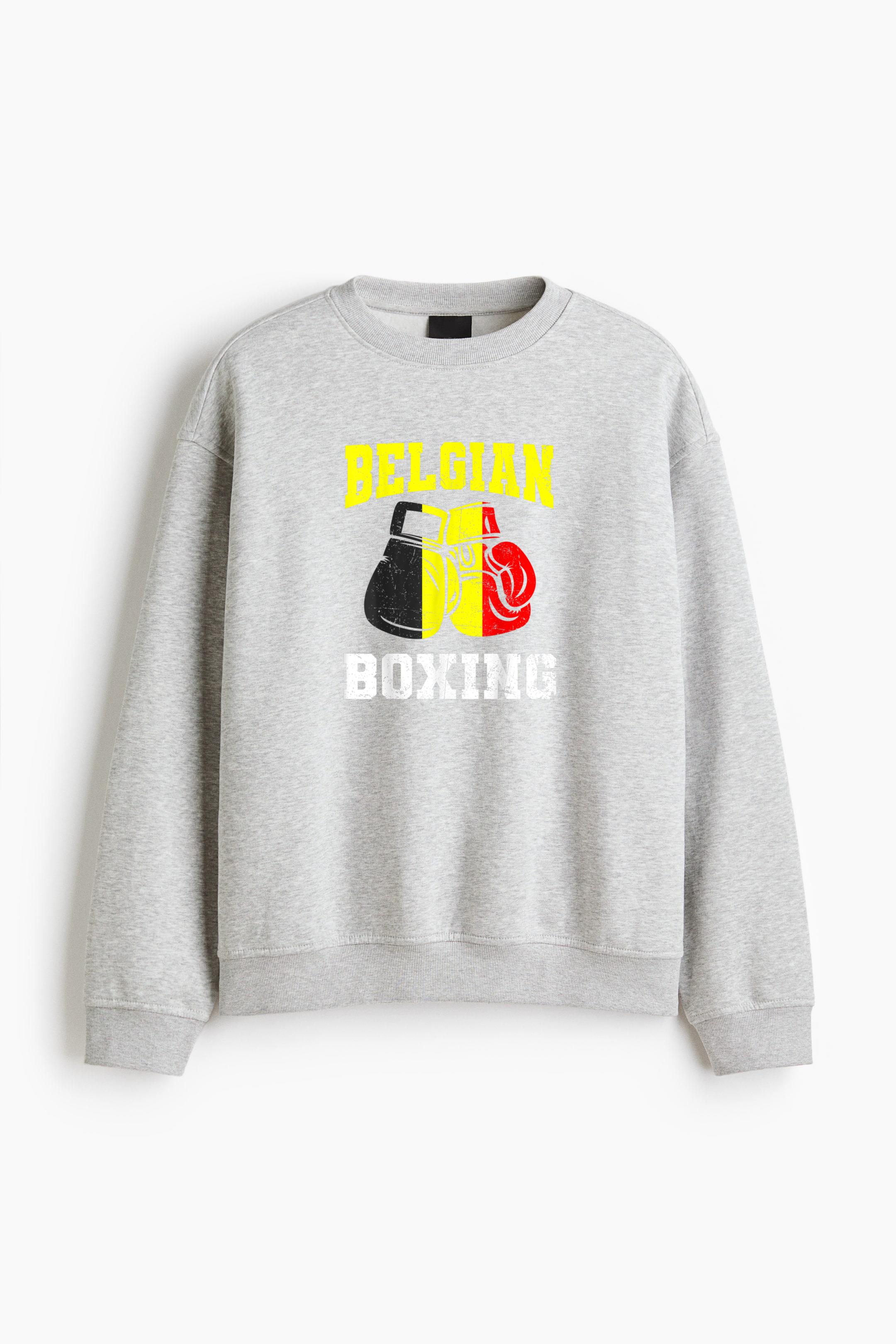 Belgian Boxing Gloves Regular Fit Printed Sweatshirt 