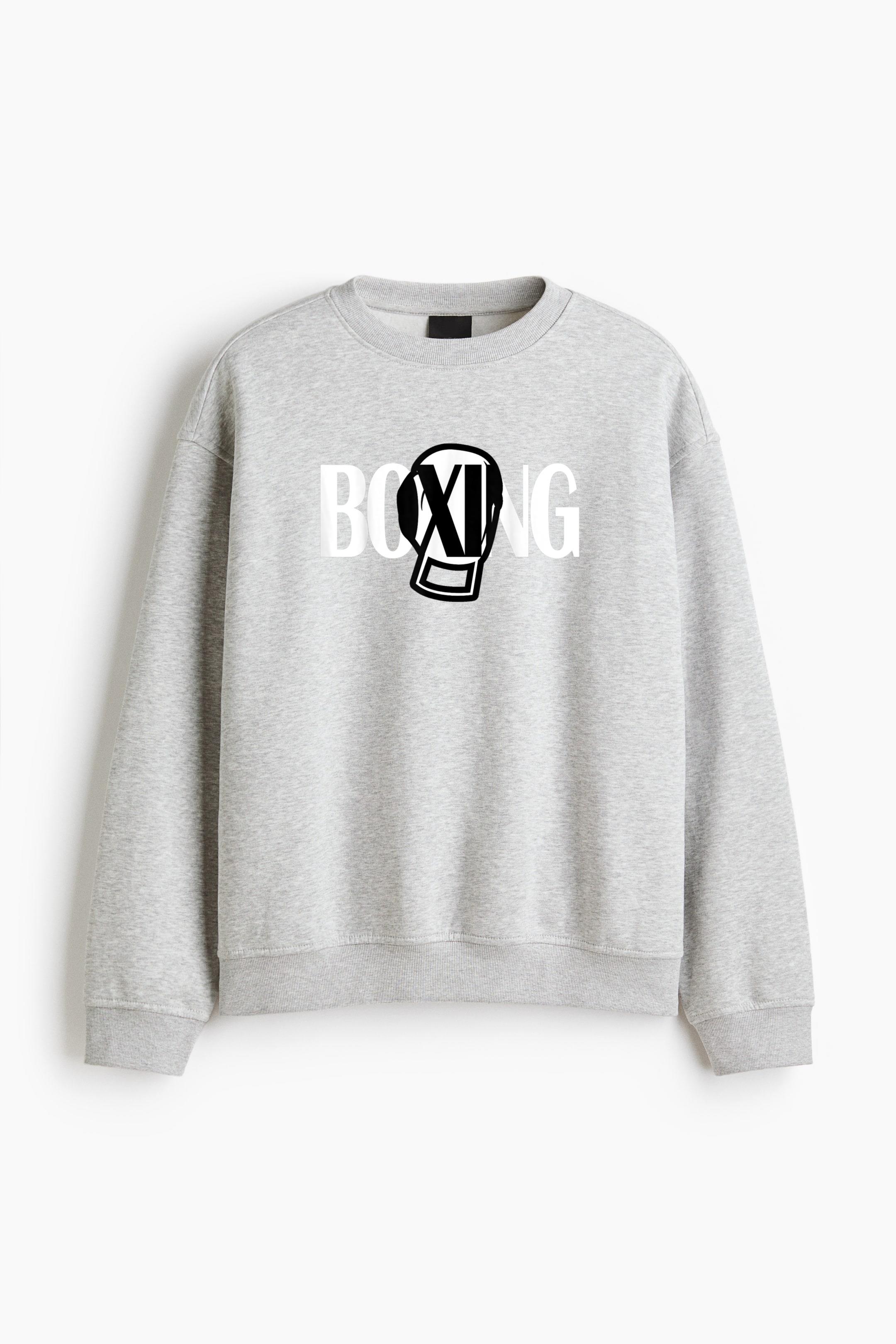 Boxing Graphic Regular Fit Printed Sweatshirt 