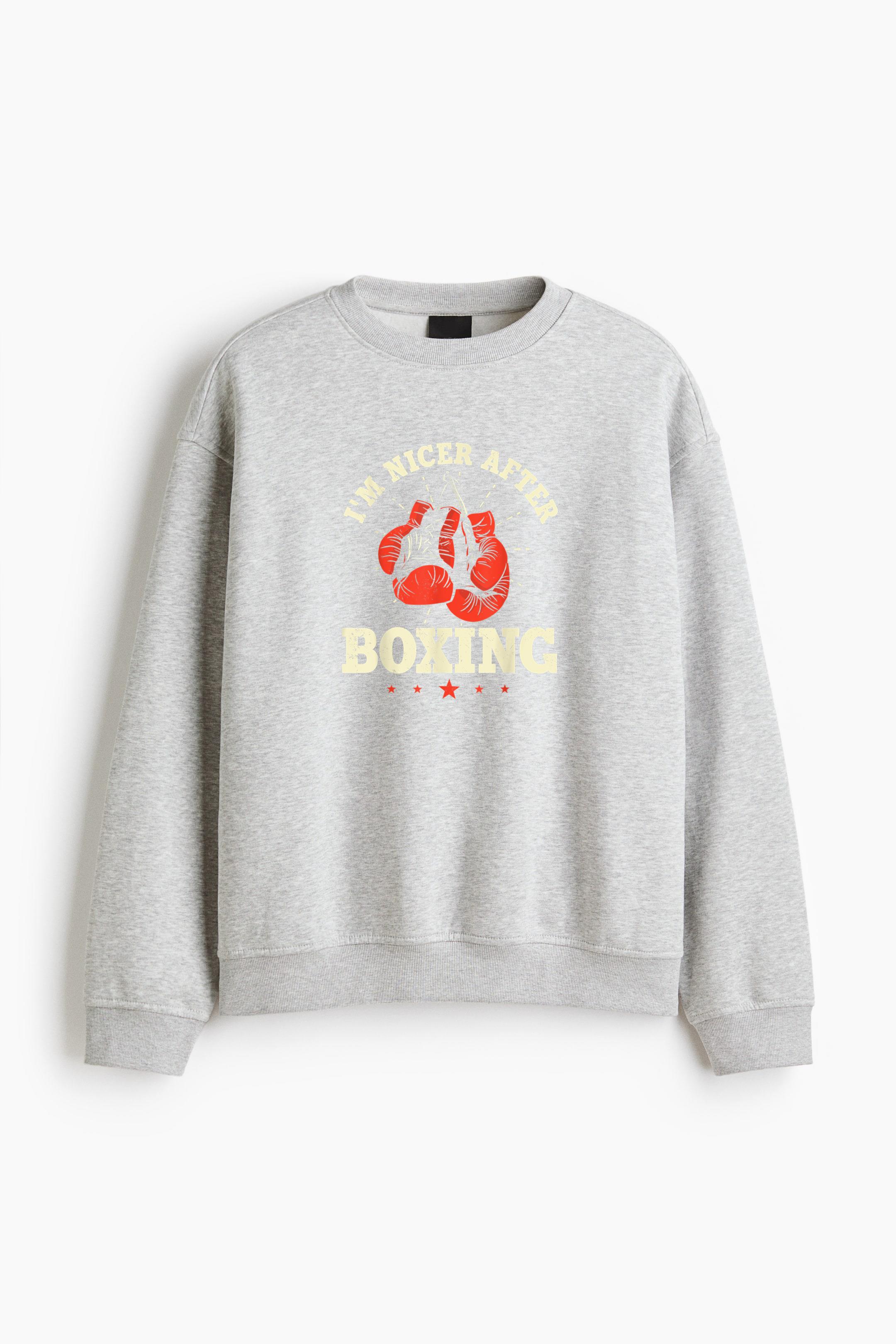 Im Nicer After Boxing Regular Fit Printed Sweatshirt 