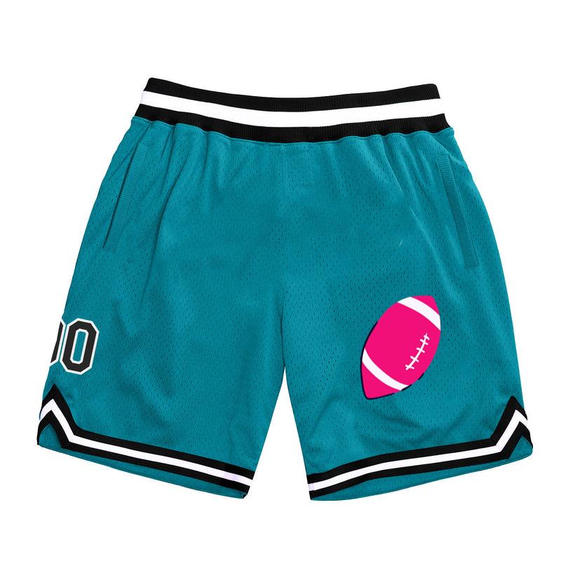 Pink Football Flat Classic Basketball Shorts 