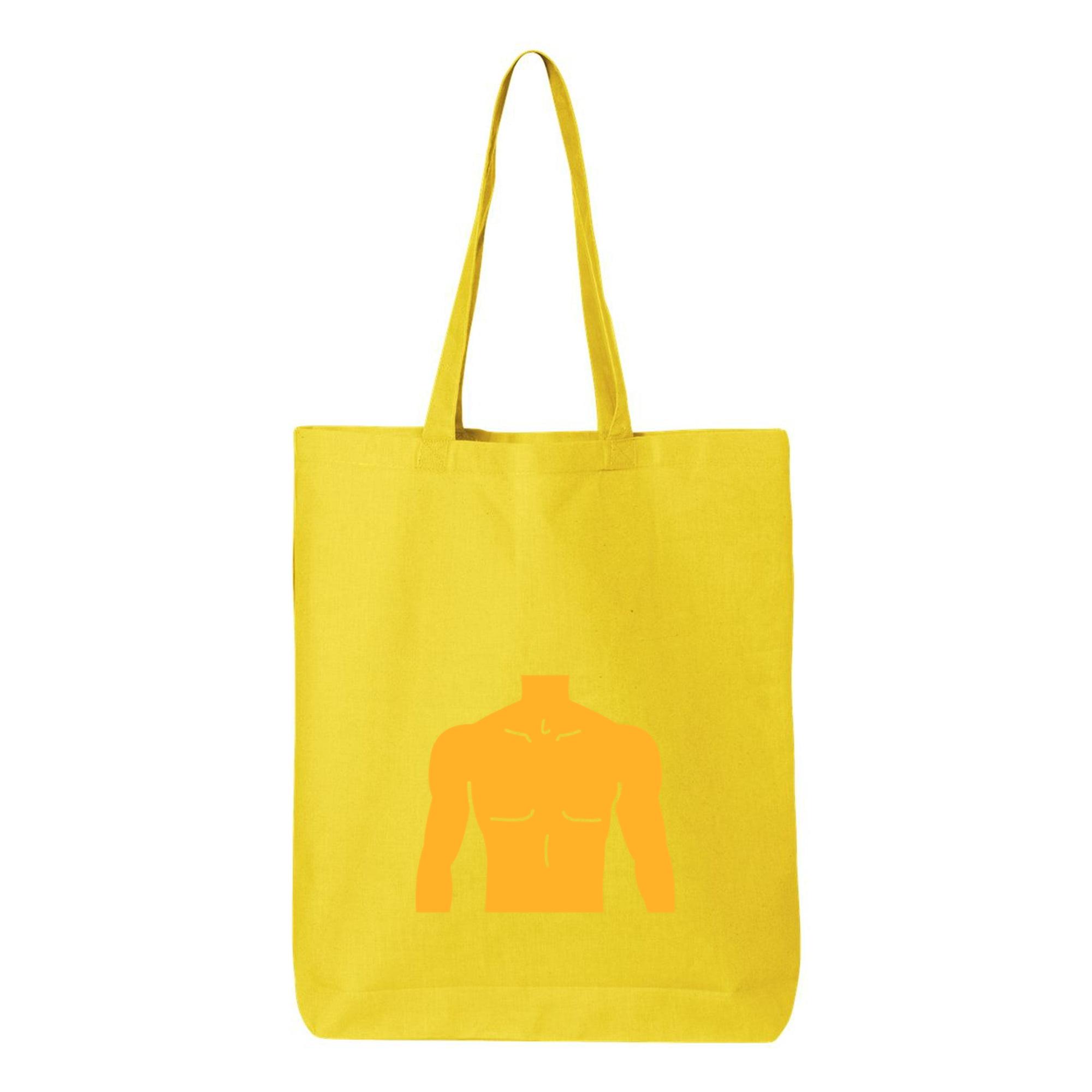 Torax Cut Out Canvas Tote Bag 