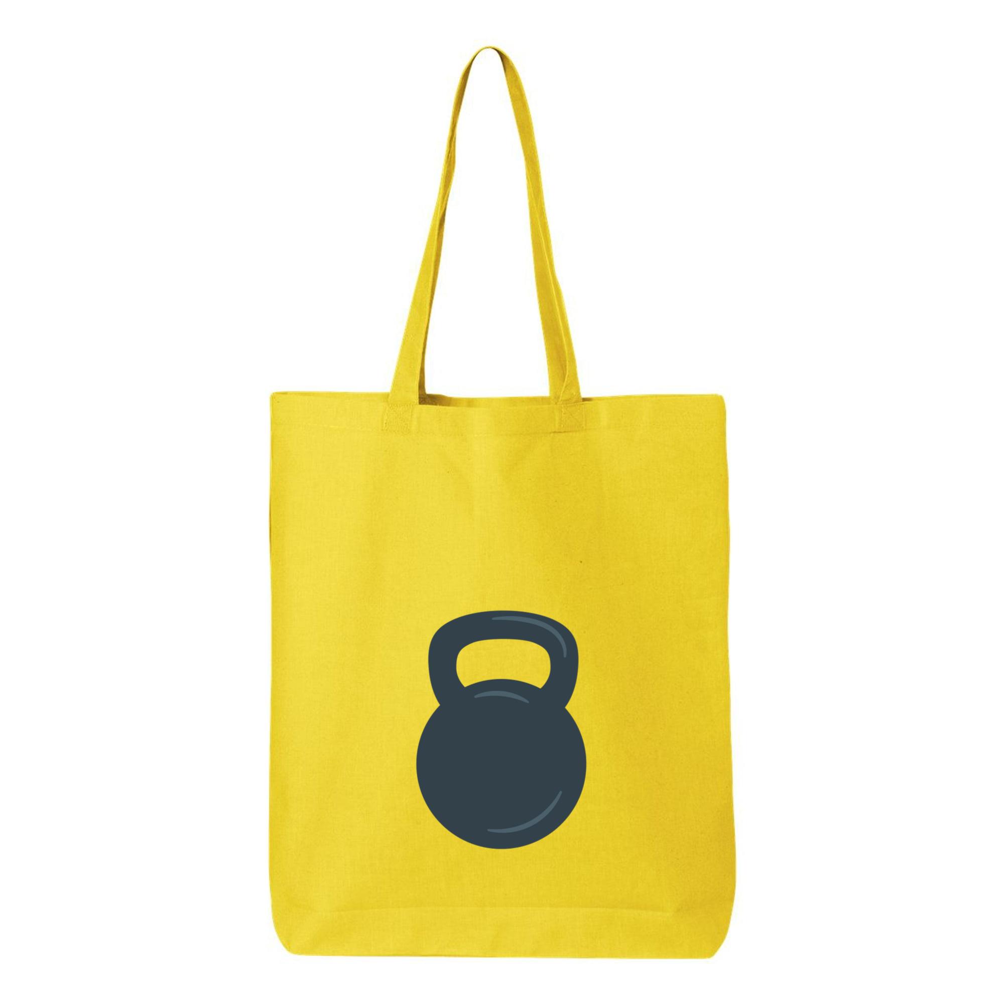Training Kettlebell Icon Canvas Tote Bag 