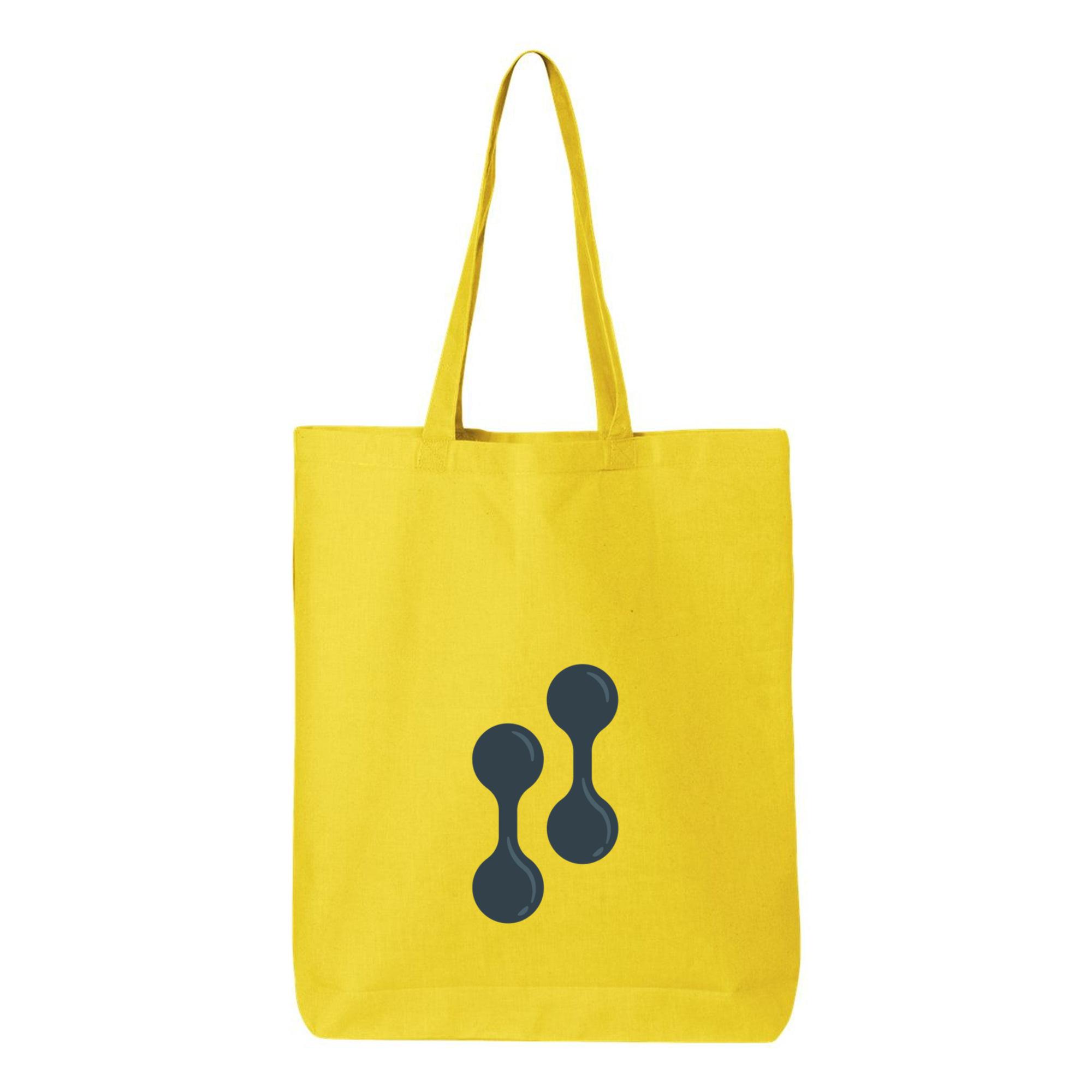 Vintage Dumbbells Icon Canvas Tote Bag 
