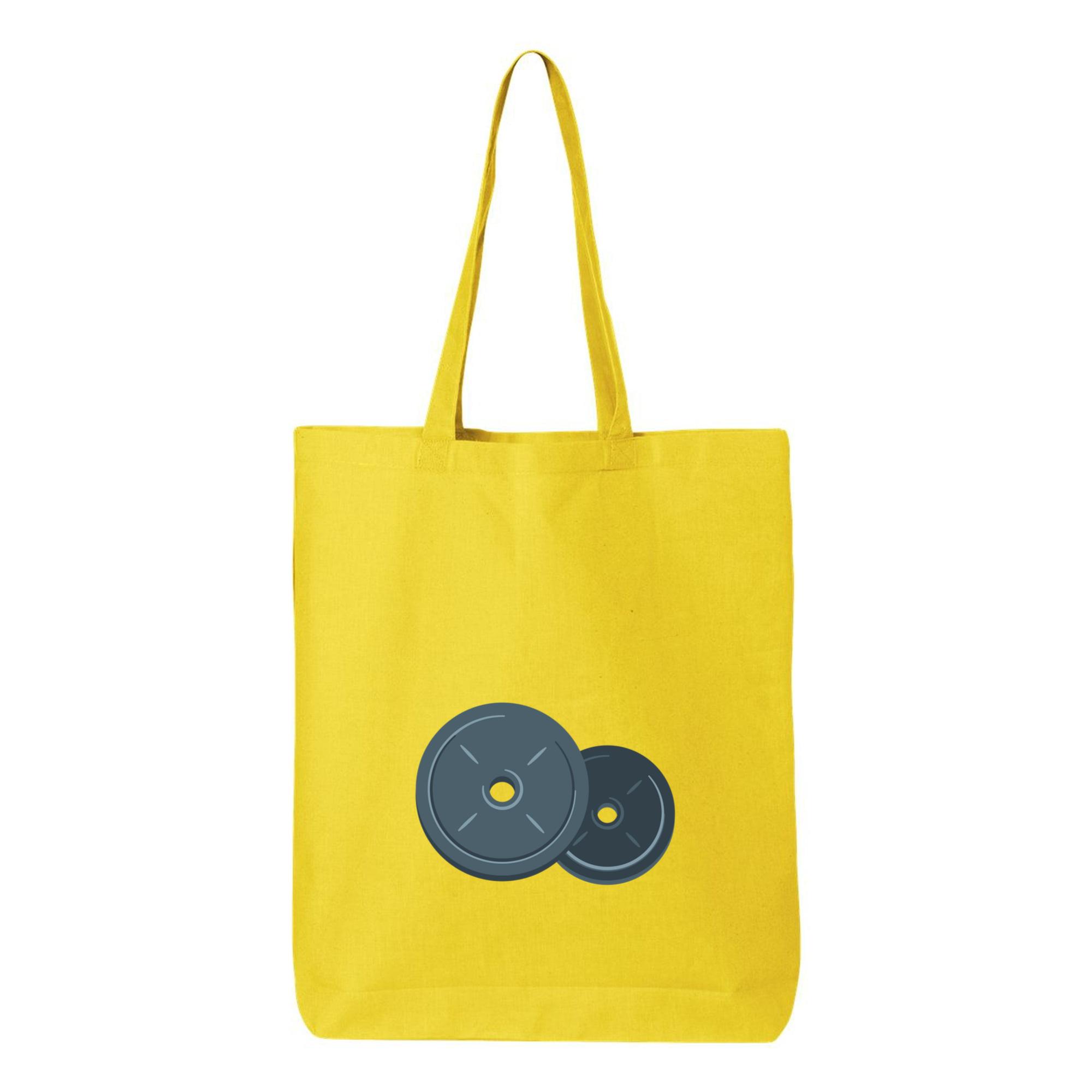 Weight Plates Icon Canvas Tote Bag 