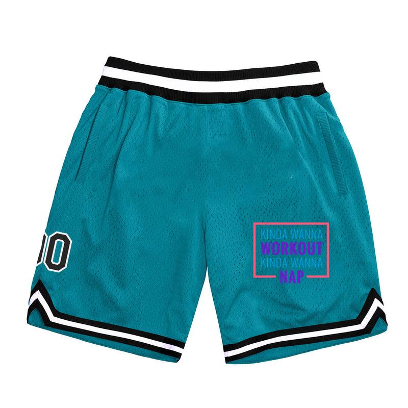Workout Funny Phrase Kinda Wanna Classic Basketball Shorts 
